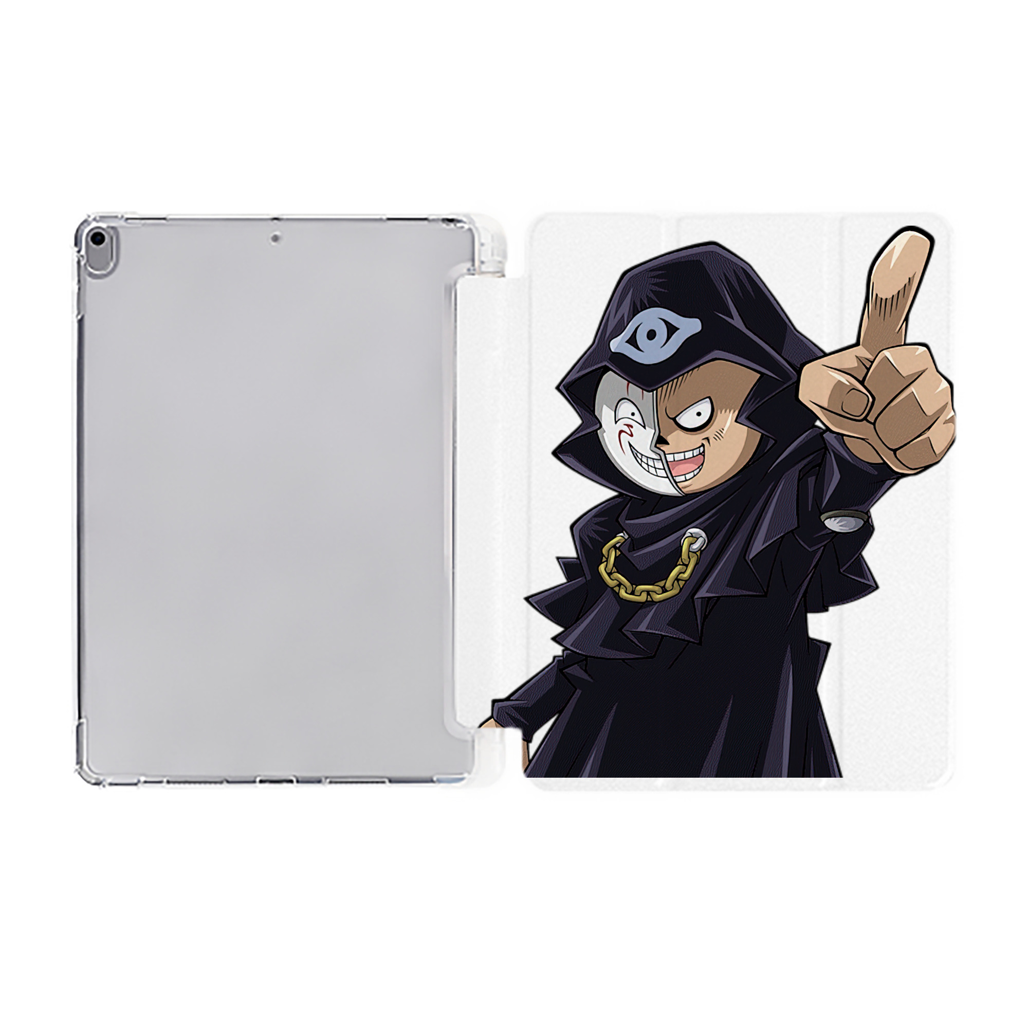 （画像用） 遊☆戯☆王 Yu-Gi-Oh! IPad ケース ペン収納付き 三つ折りスタンド PUレザー×シリコン 対応機種9.5/10.5/10.9インチ
